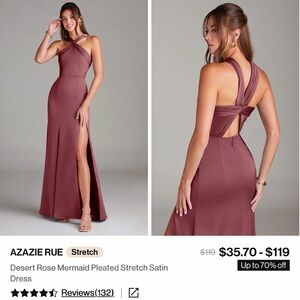 Azazie Rue Maxi Dress in Desert Rose